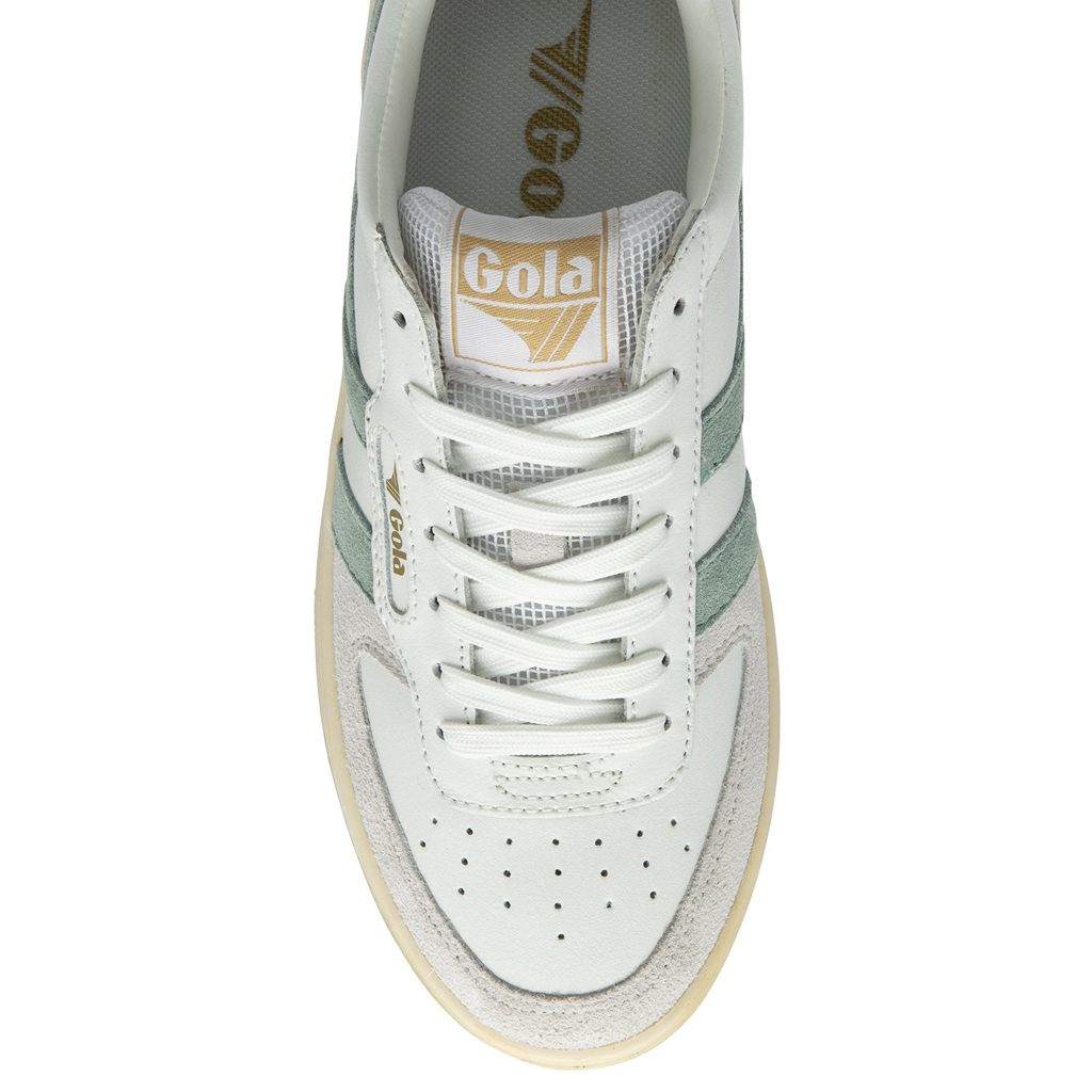 Gola Classics Hawk Sneakers Blancas Verde Gris Claro Colombia | 251JDAKML