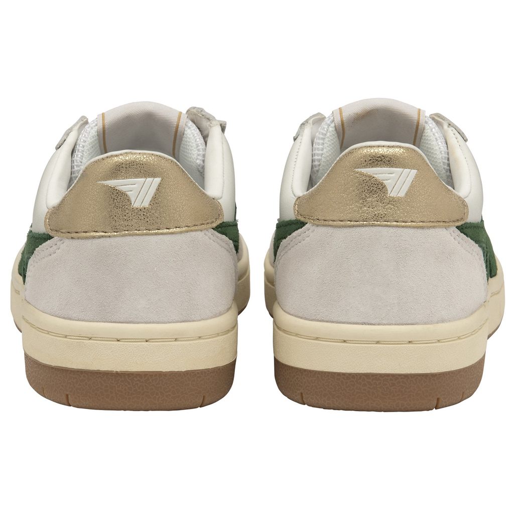 Gola Classics Hawk Sneakers Blancas Verde Oscuro Doradas Colombia | 172TEWZBS