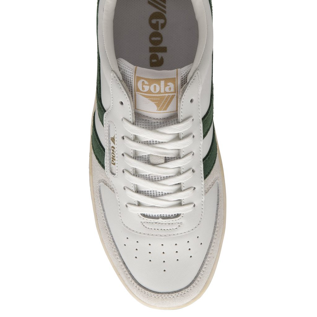 Gola Classics Hawk Sneakers Blancas Verde Oscuro Colombia | 328EADNZU
