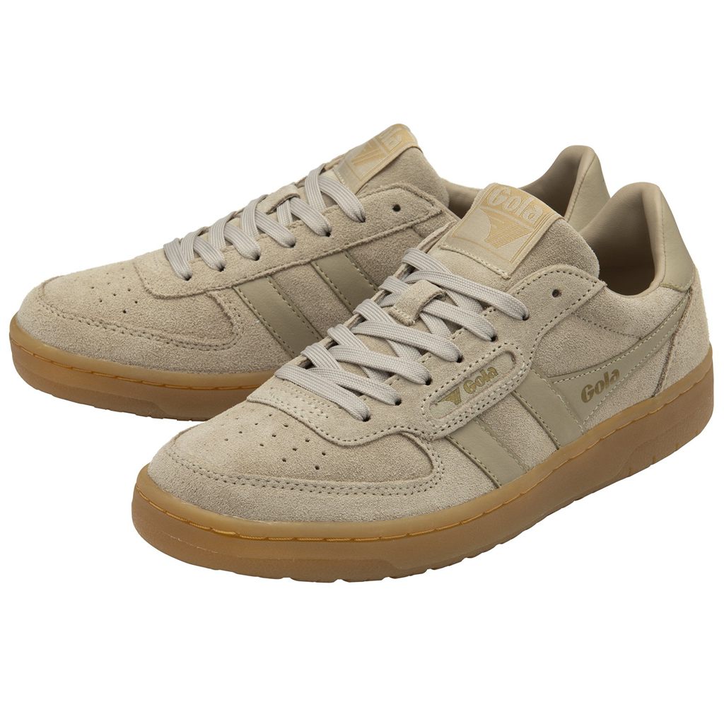 Gola Classics Hawk Suede '86 Sneakers Bone Gum Colombia | 972MDNFRT