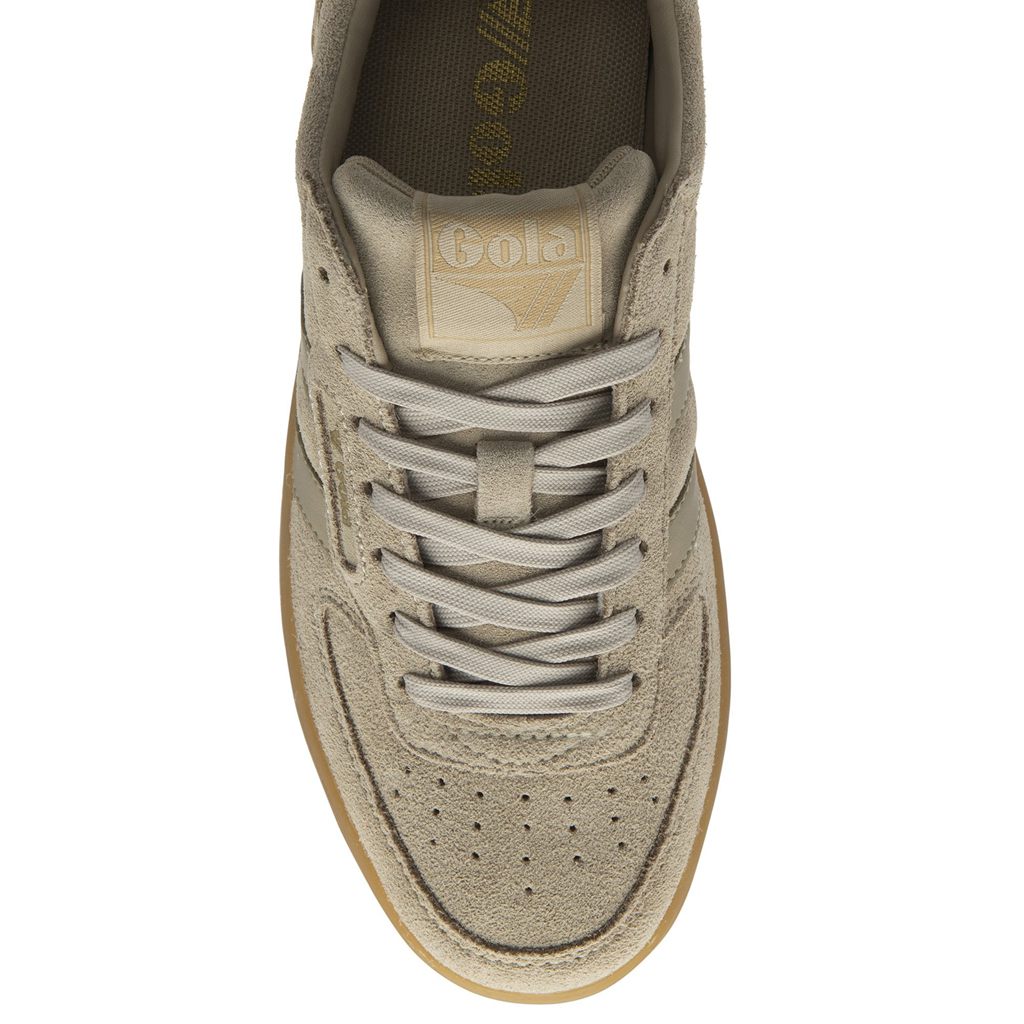 Gola Classics Hawk Suede '86 Sneakers Bone Gum Colombia | 972MDNFRT