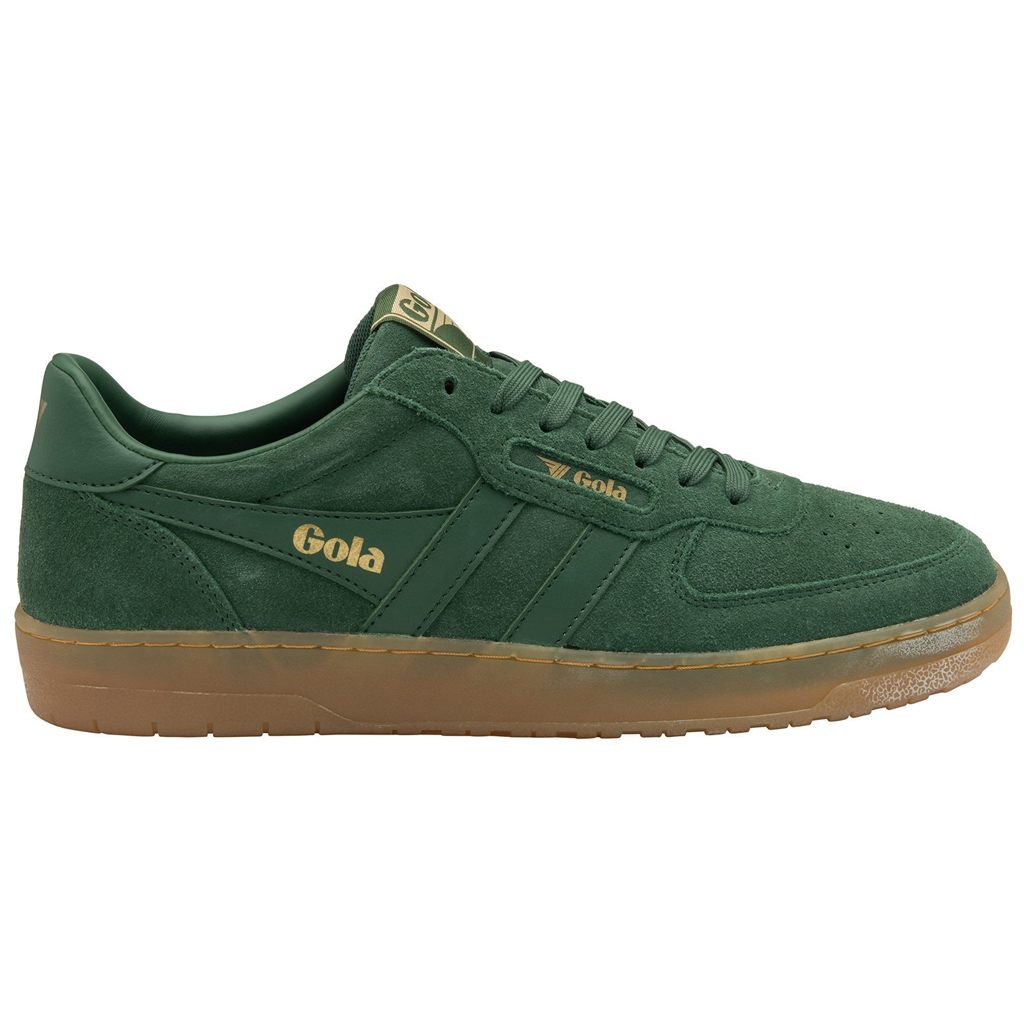 Gola Classics Hawk Suede '86 Sneakers Evergreen Gum Colombia | 193MUNALR