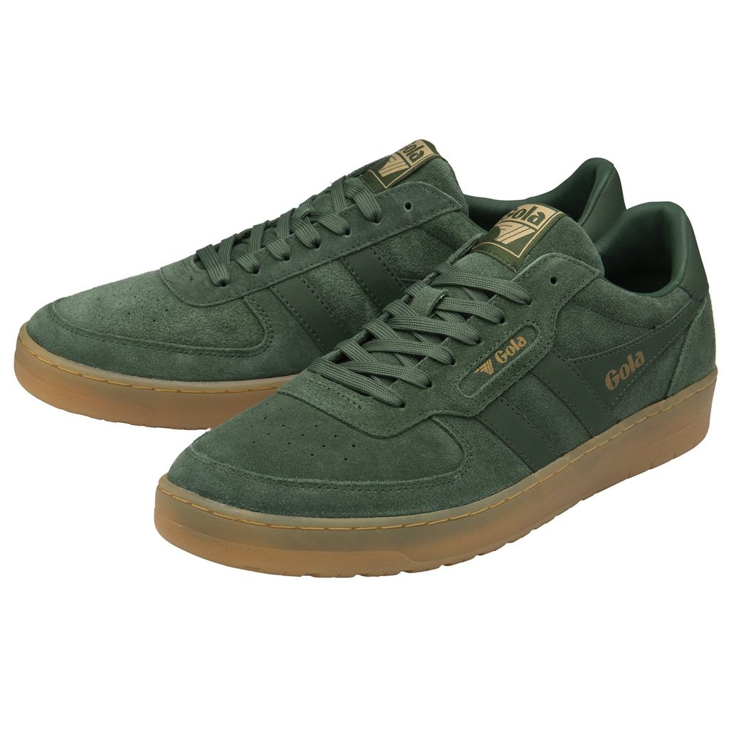Gola Classics Hawk Suede '86 Sneakers Evergreen Gum Colombia | 193MUNALR