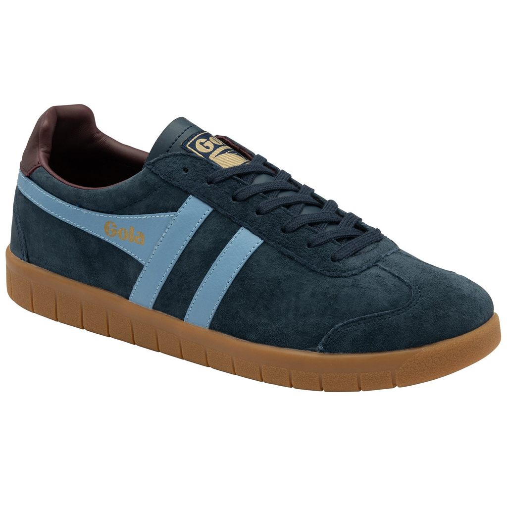 Gola Classics Hurricane Suede Sneakers Azul Marino Burdeos Colombia | 642XYAJWQ
