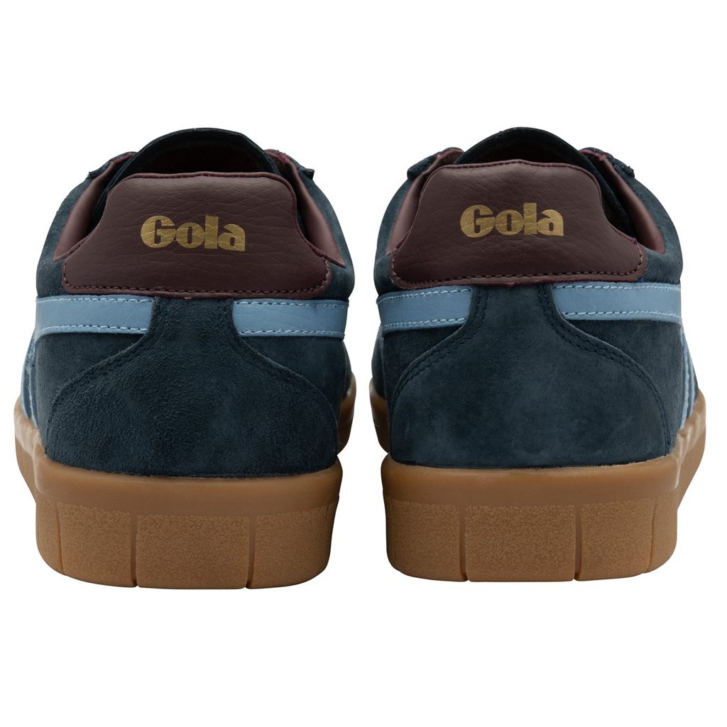 Gola Classics Hurricane Suede Sneakers Azul Marino Burdeos Colombia | 642XYAJWQ