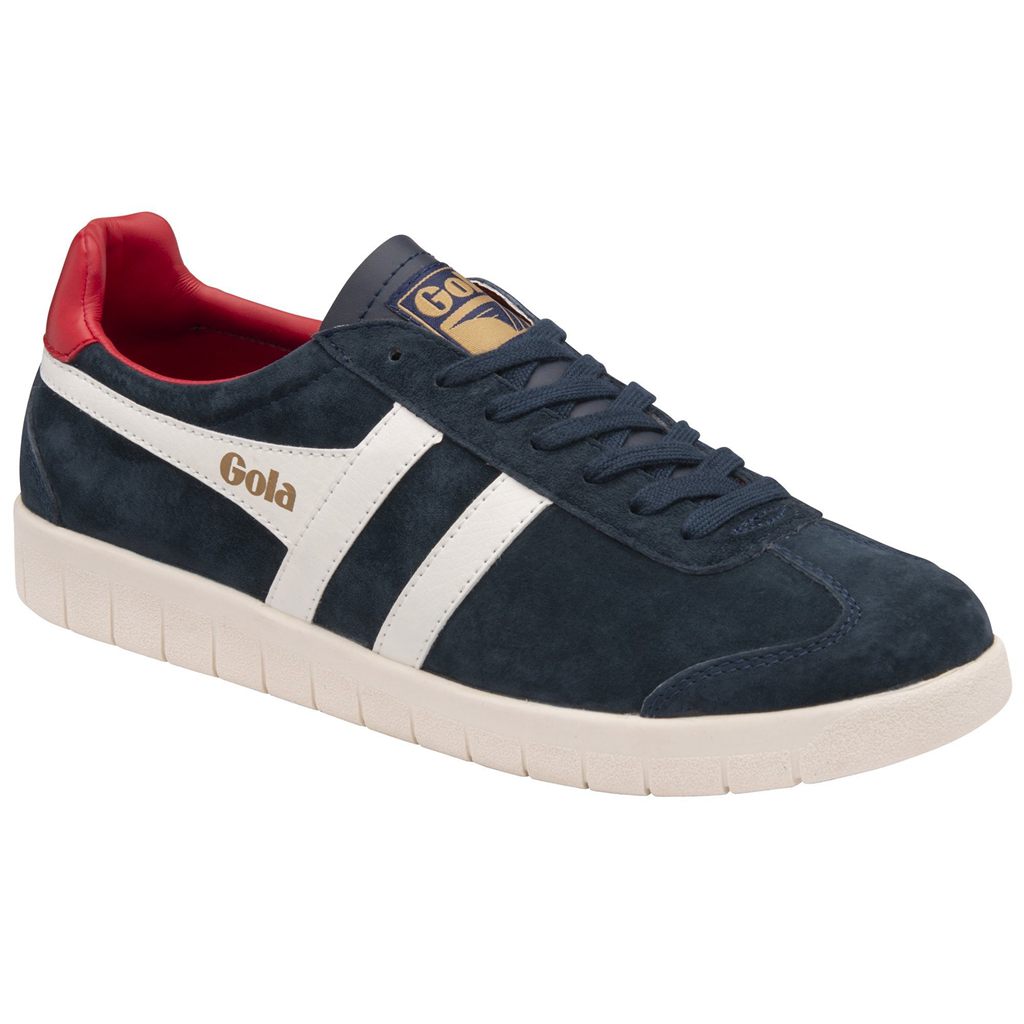 Gola Classics Hurricane Suede Sneakers Azul Marino Blancas Rojas Oscuro Colombia | 314DCZQSW