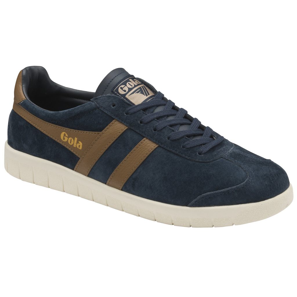 Gola Classics Hurricane Suede Sneakers Azul Marino Blancas Colombia | 314FEAGKX