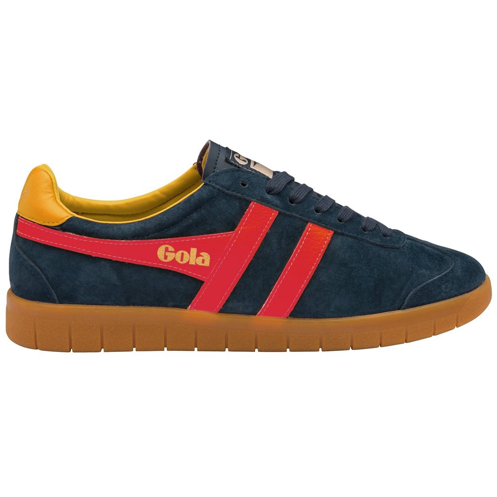 Gola Classics Hurricane Suede Sneakers Azul Marino Rojas Colombia | 732WDGCNB