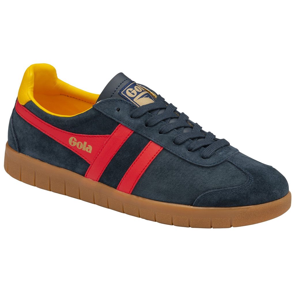 Gola Classics Hurricane Suede Sneakers Azul Marino Rojas Colombia | 732WDGCNB