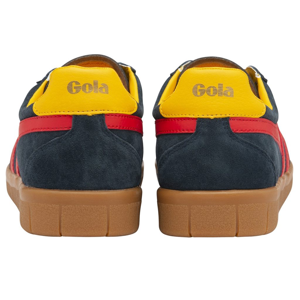 Gola Classics Hurricane Suede Sneakers Azul Marino Rojas Colombia | 732WDGCNB