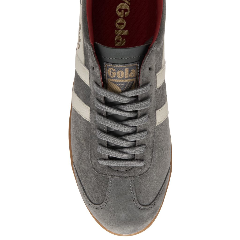 Gola Classics Hurricane Suede Sneakers Blancas Rojas Oscuro Colombia | 186BGOCSA