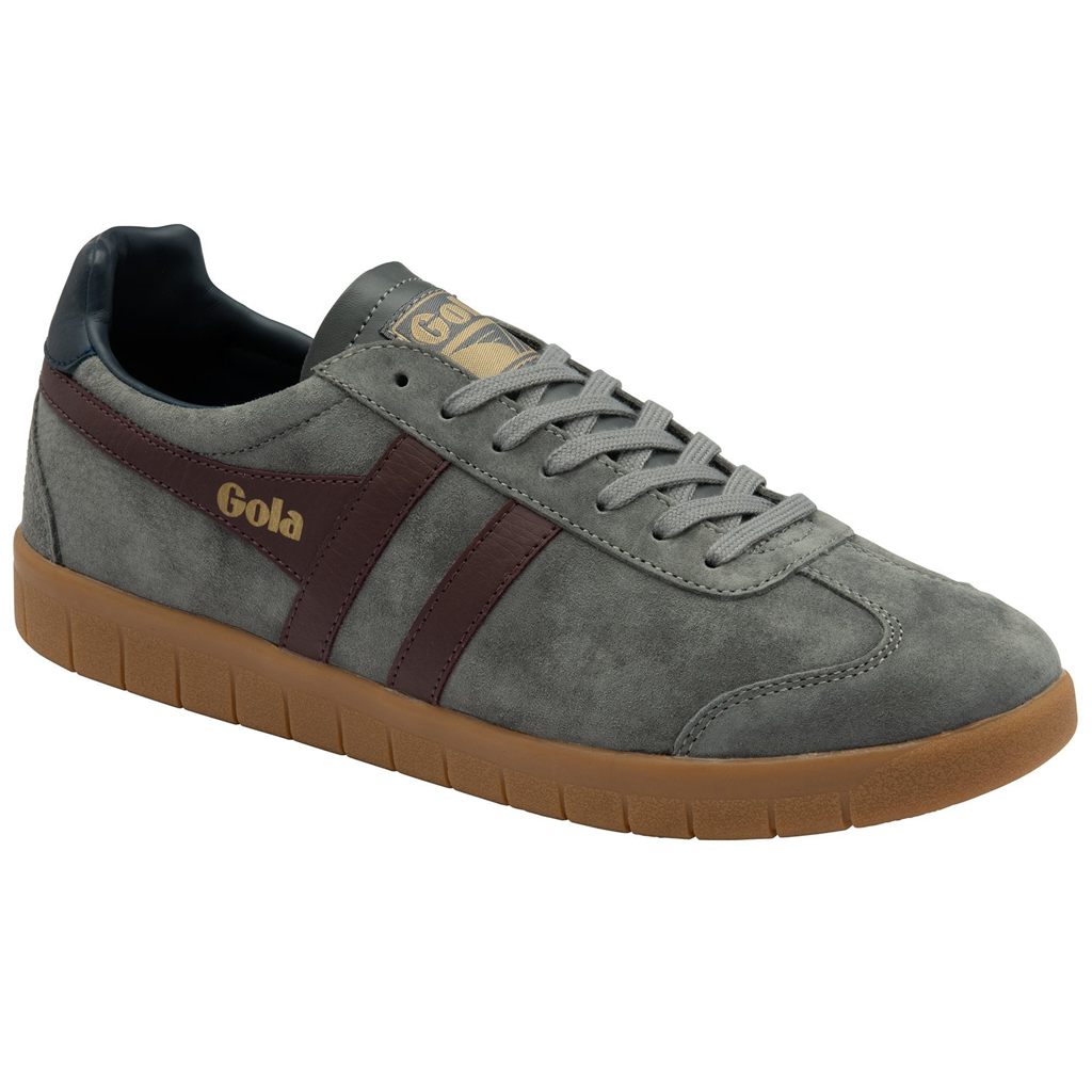 Gola Classics Hurricane Suede Sneakers Burdeos Azul Marino Colombia | 956CFXNTG