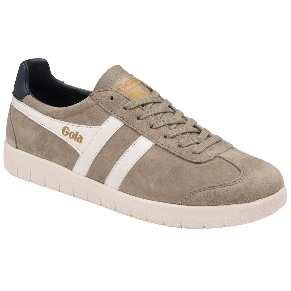 Gola Classics Hurricane Suede Sneakers Blancas Azul Marino Colombia | 073SEAYKU