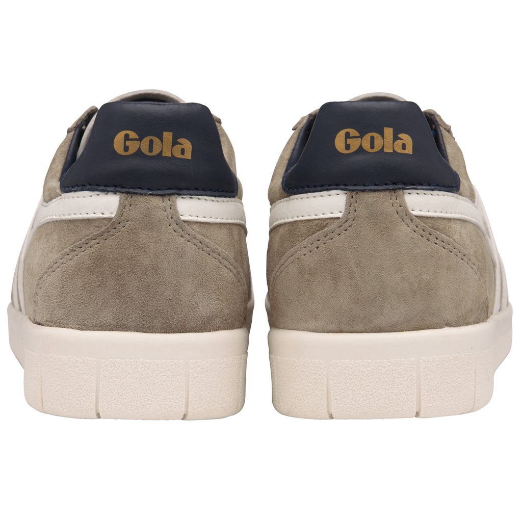 Gola Classics Hurricane Suede Sneakers Blancas Azul Marino Colombia | 073SEAYKU