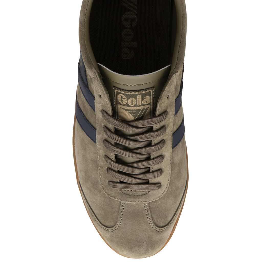 Gola Classics Hurricane Suede Sneakers Kaki Azul Marino Kaki Colombia | 037BMZHFL