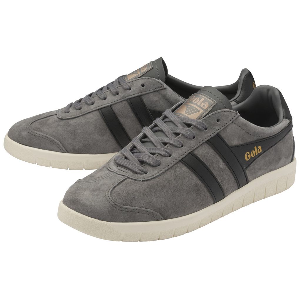 Gola Classics Hurricane Suede Sneakers Negras Blancas Colombia | 375HGMLWT