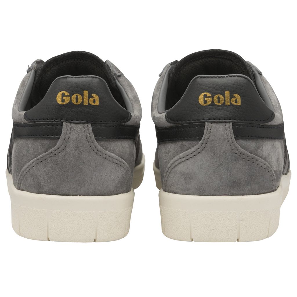 Gola Classics Hurricane Suede Sneakers Negras Blancas Colombia | 375HGMLWT