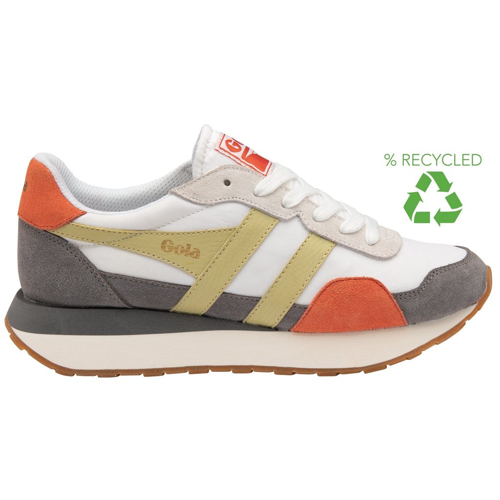 Gola Classics Indiana Sneakers Blancas Limón Colombia | 538VCQFPN