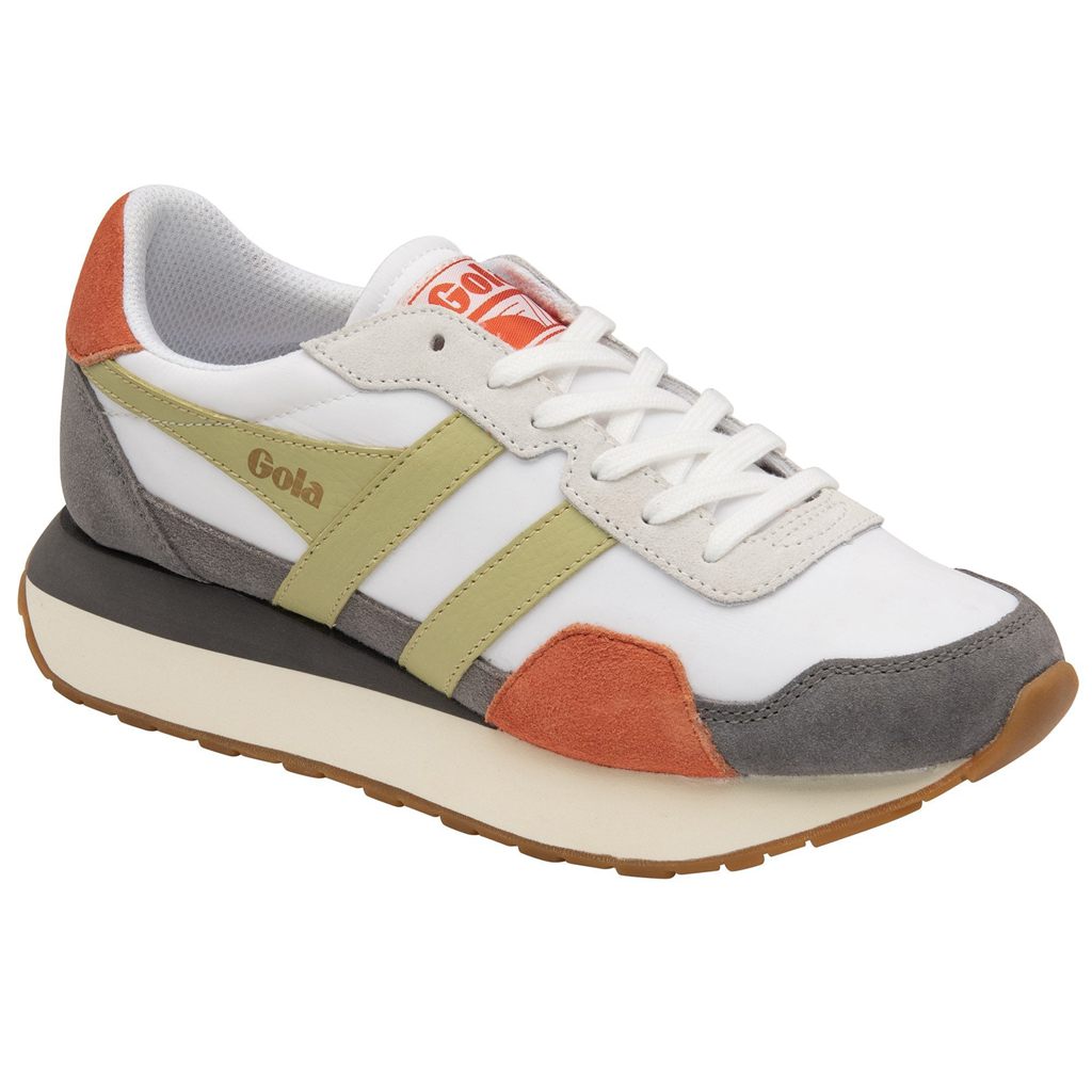 Gola Classics Indiana Sneakers Blancas Limón Colombia | 538VCQFPN