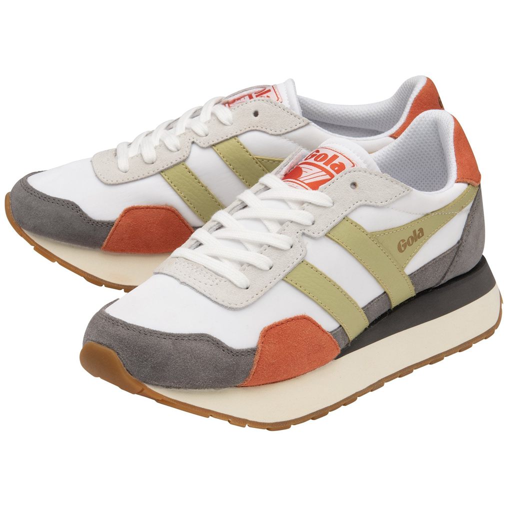 Gola Classics Indiana Sneakers Blancas Limón Colombia | 538VCQFPN