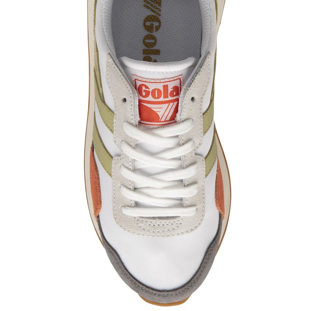 Gola Classics Indiana Sneakers Blancas Limón Colombia | 538VCQFPN