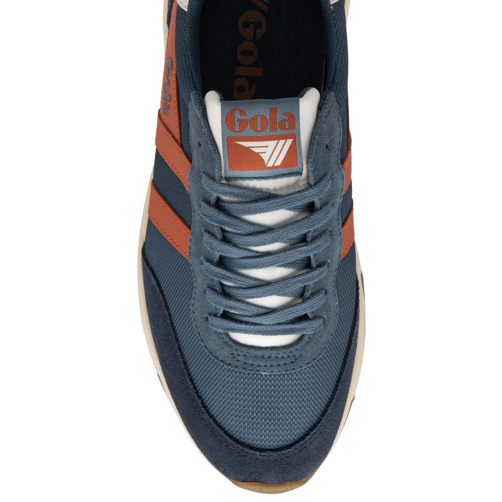 Gola Classics Jupiter Sneakers Azul Marino Naranjas Colombia | 476OMPESB