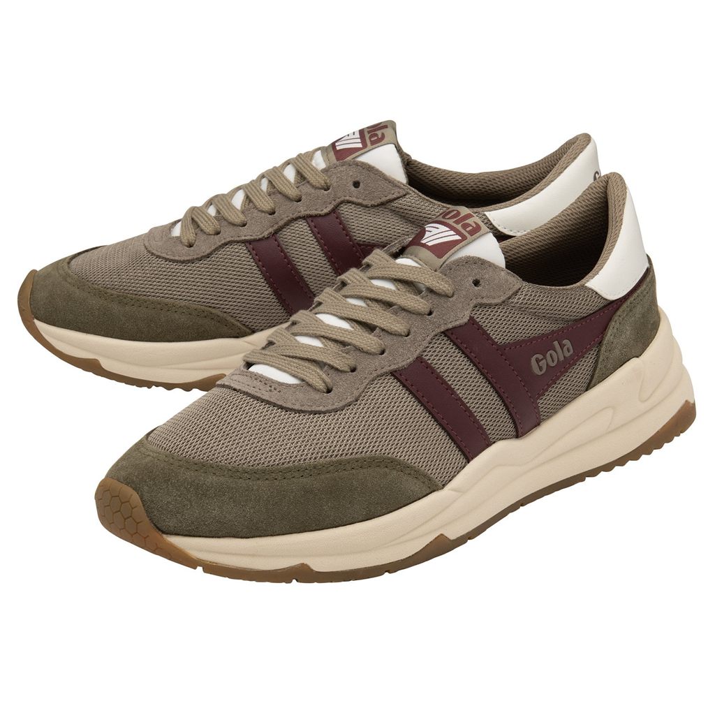 Gola Classics Jupiter Sneakers Kaki Burdeos Colombia | 634SNQDHG