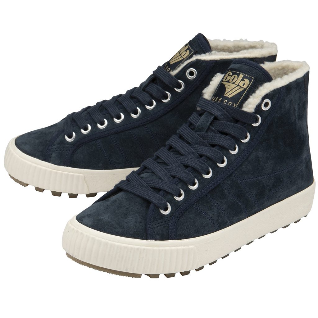 Gola Classics Nordic High Plimsolls Shoes Azul Marino Colombia | 578WBYXVI
