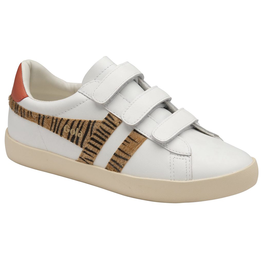 Gola Classics Nova Strap Safari Sneakers Blancas Coral Colombia | 701CGHPON