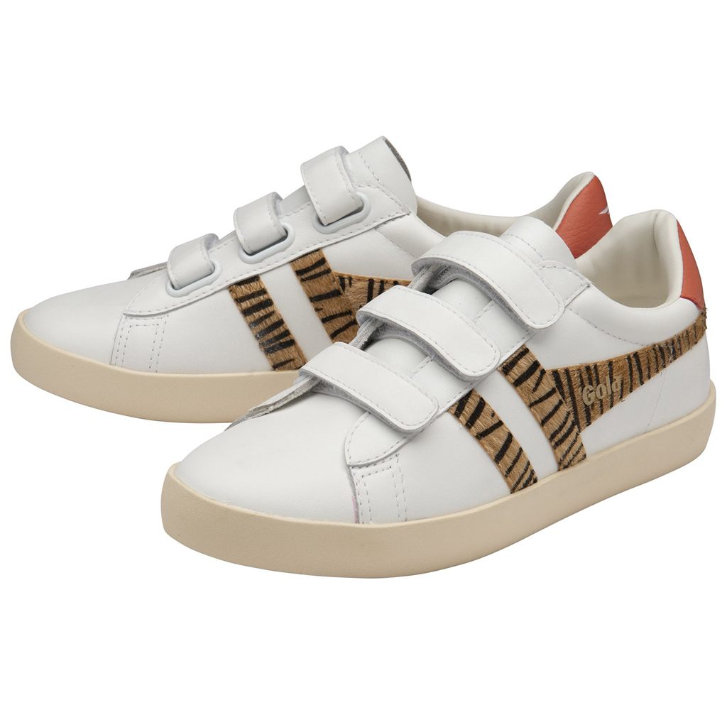 Gola Classics Nova Strap Safari Sneakers Blancas Coral Colombia | 701CGHPON