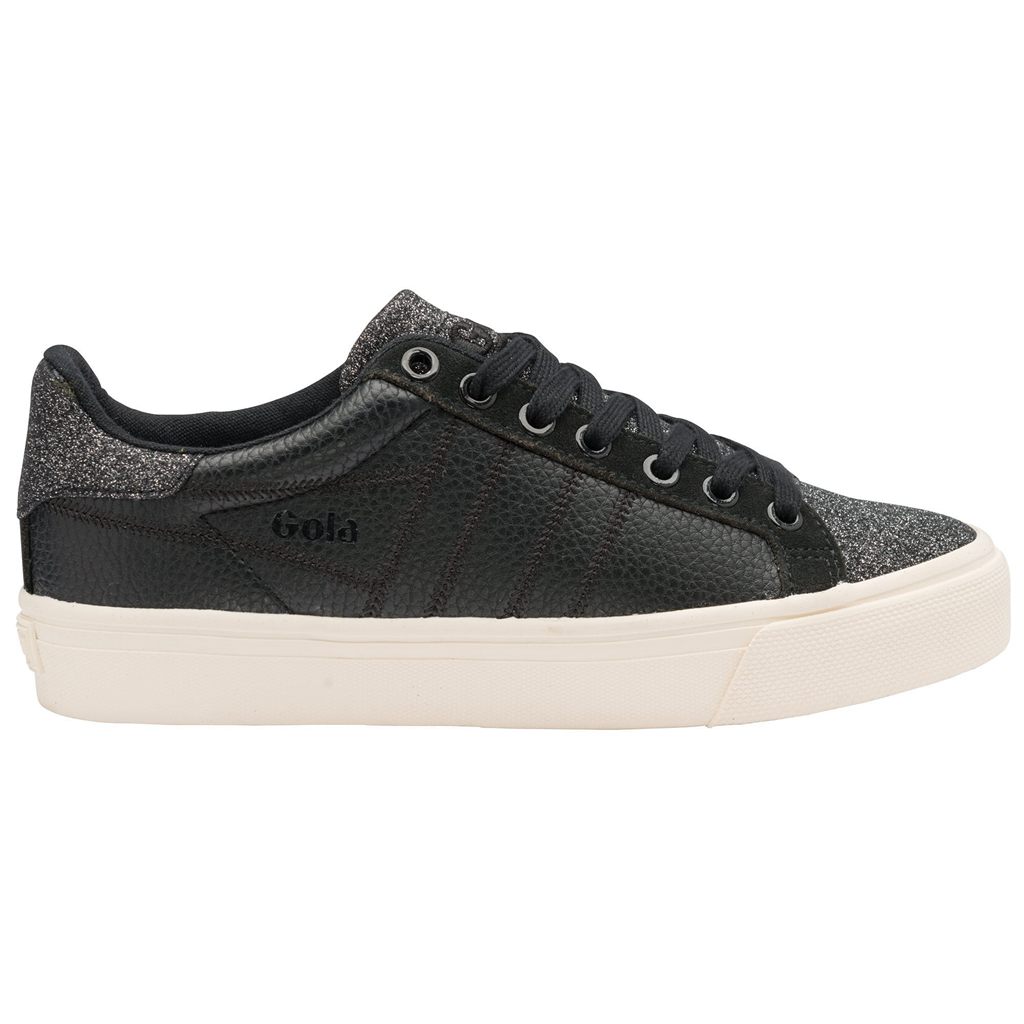 Gola Classics Orchid II Glitter Sneakers Negras Colombia | 089DBRPIY