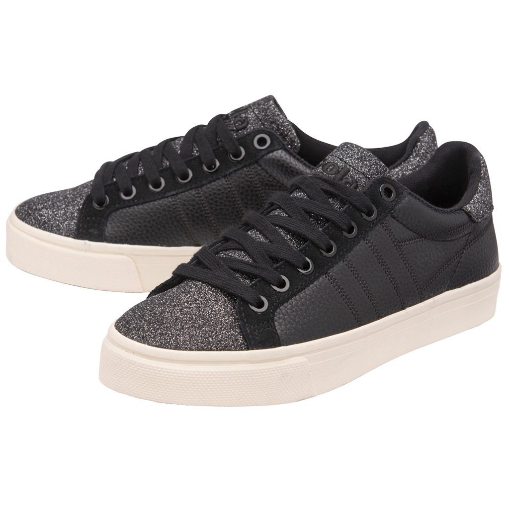 Gola Classics Orchid II Glitter Sneakers Negras Colombia | 089DBRPIY