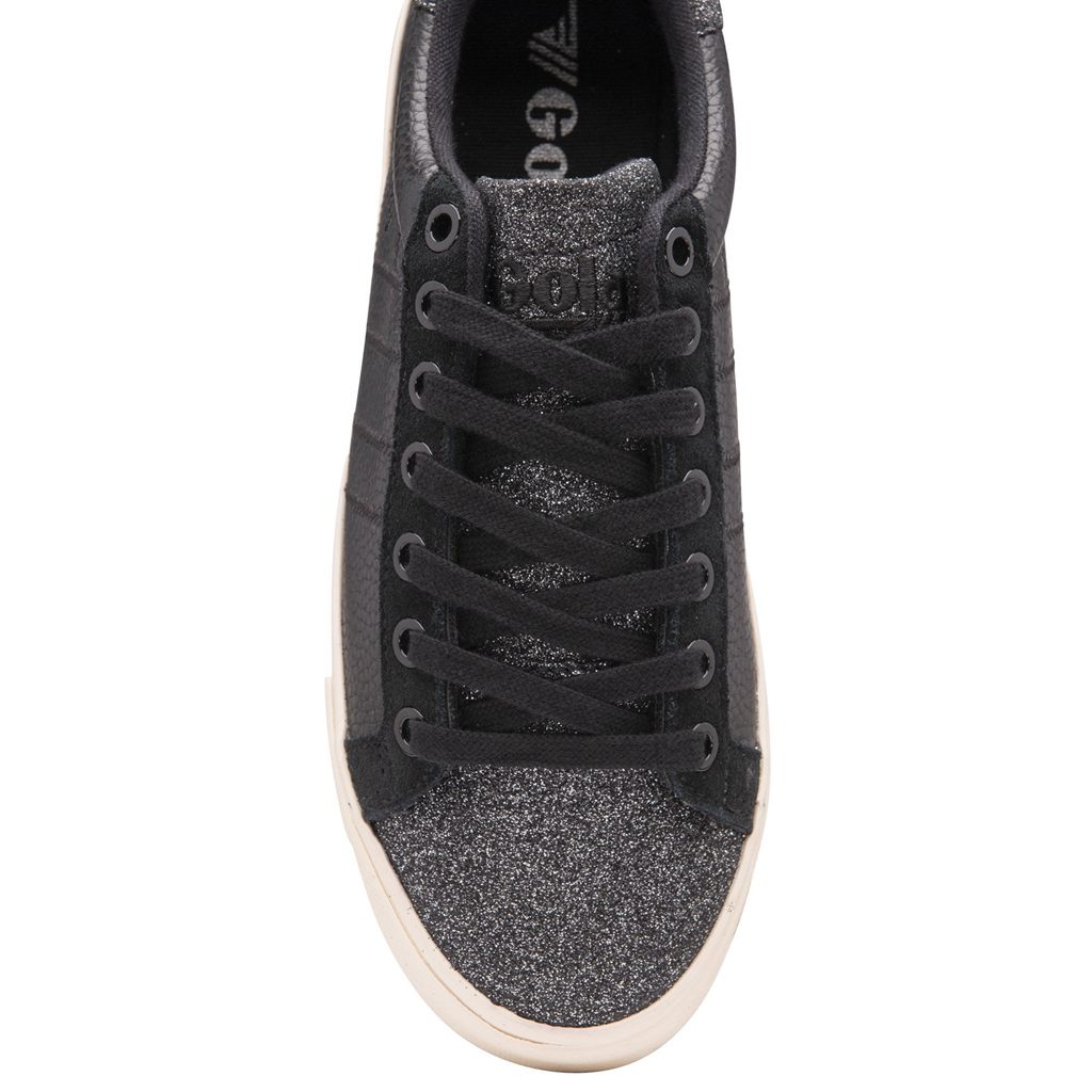 Gola Classics Orchid II Glitter Sneakers Negras Colombia | 089DBRPIY