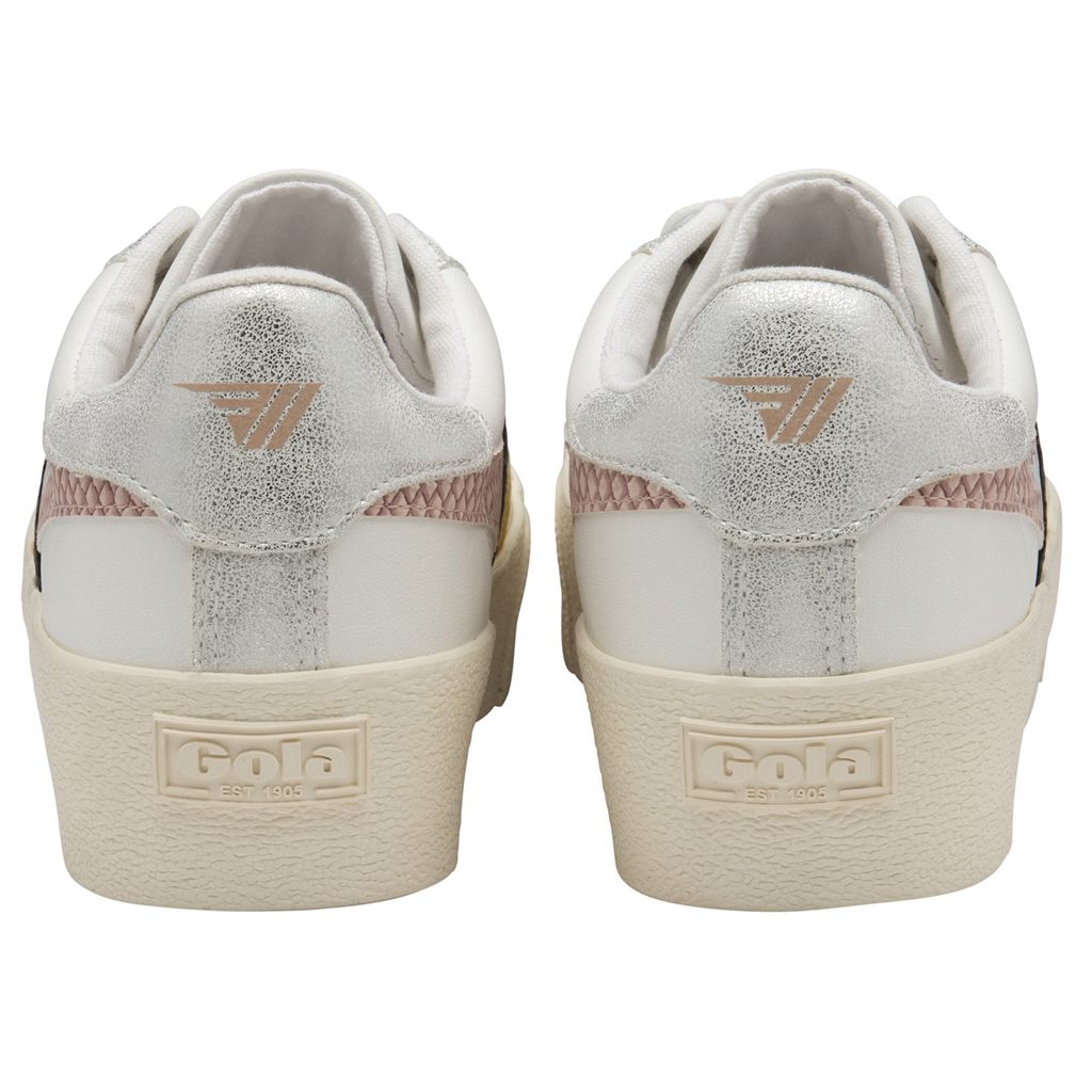 Gola Classics Orchid Platform Trident Snake Sneakers Blancas Rosas Colombia | 352VQKHEJ