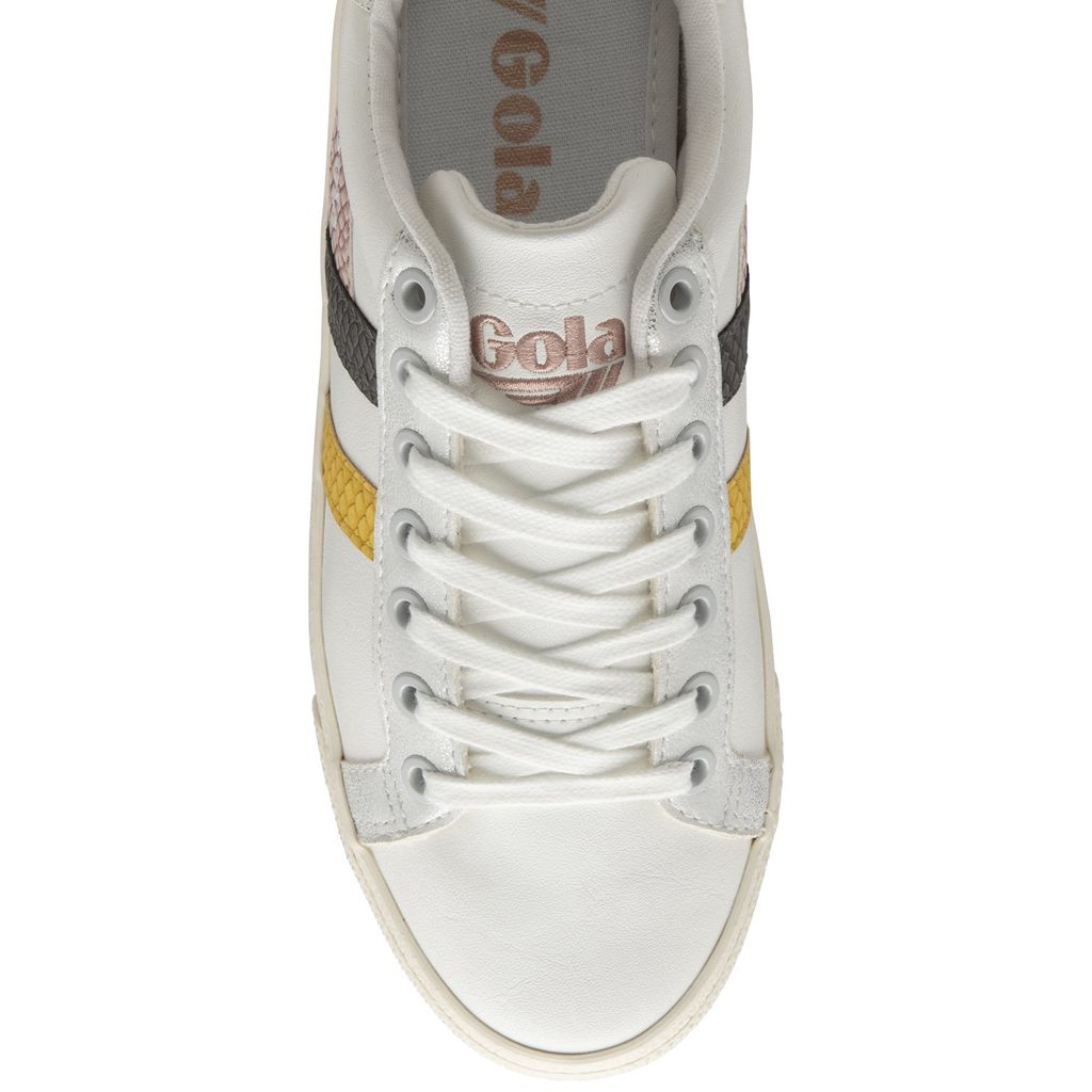 Gola Classics Orchid Platform Trident Snake Sneakers Blancas Rosas Colombia | 352VQKHEJ