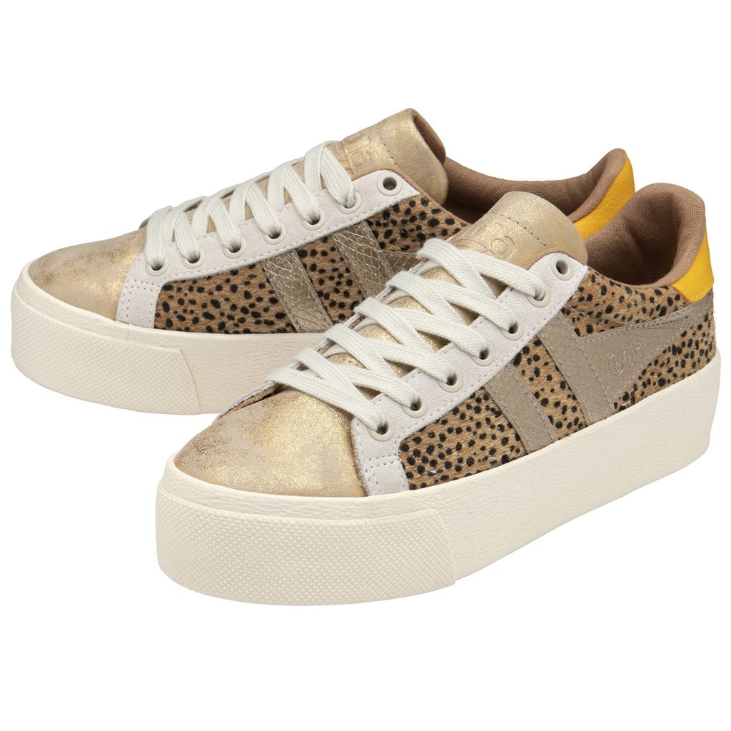 Gola Classics Orchid Platform Tropic Sneakers Doradas Colombia | 083EWSCUK