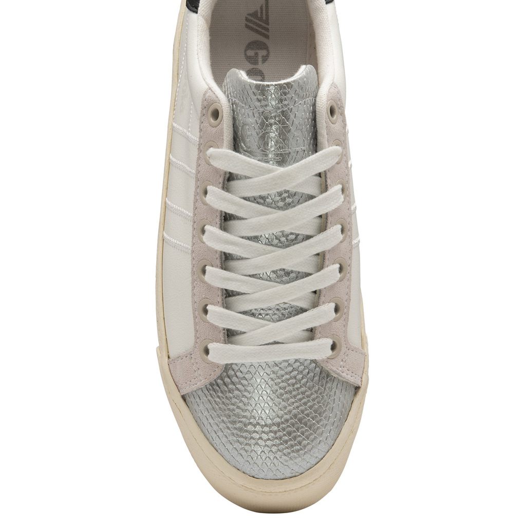 Gola Classics Orchid Platform Viper Sneakers Blancas Plateadas Colombia | 759VUGONI