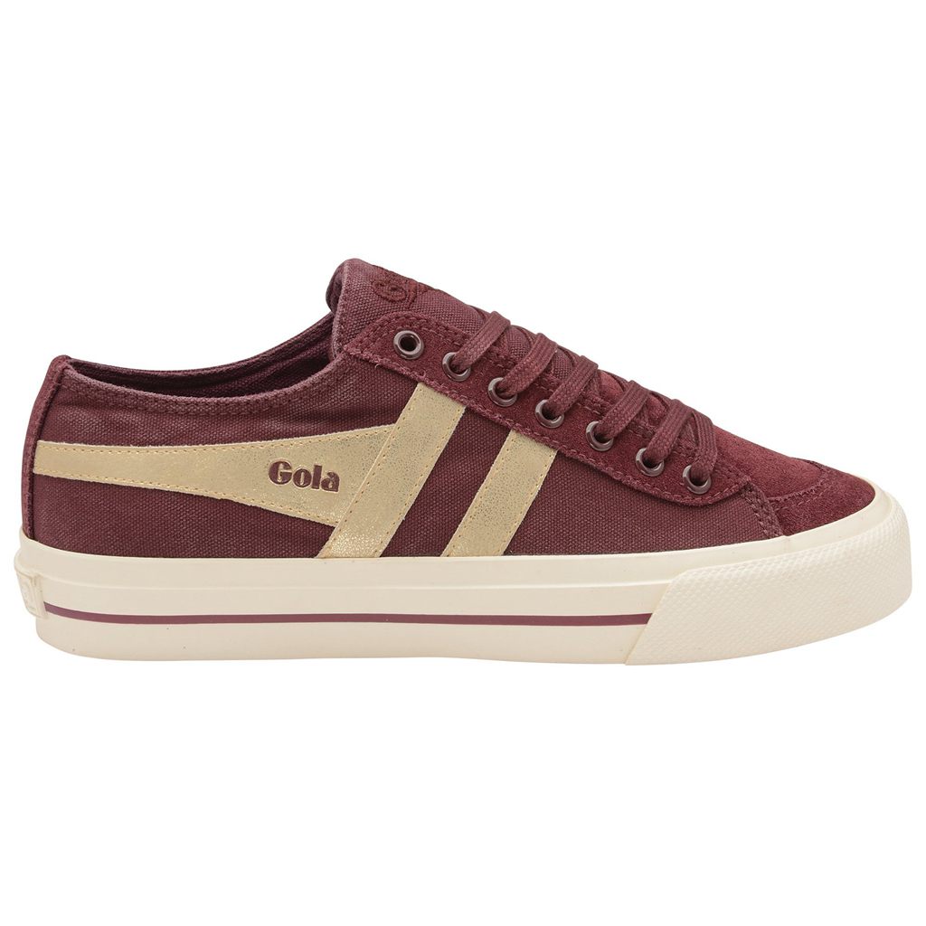 Gola Classics Quota II Mirror Plimsoll Sneakers Doradas Colombia | 752NCOTQI