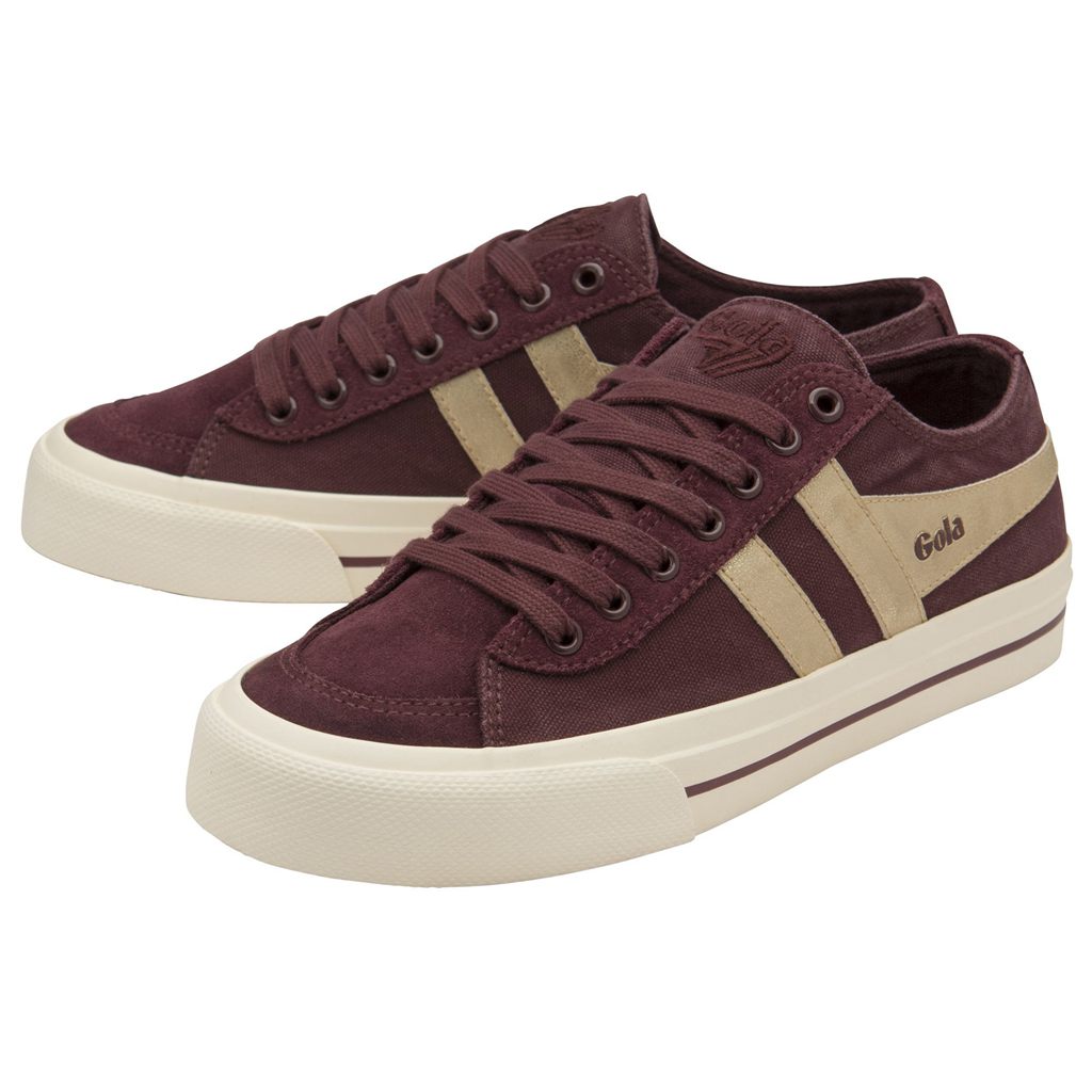 Gola Classics Quota II Mirror Plimsoll Sneakers Doradas Colombia | 752NCOTQI