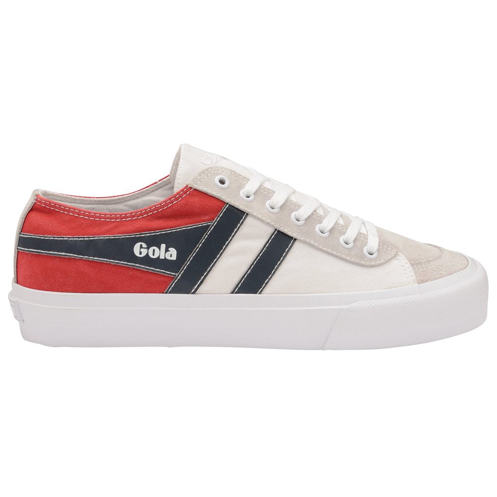Gola Classics Quota II RWB Plimsoll Sneakers Blancas Rojas Azul Marino Colombia | 234KZMIOJ