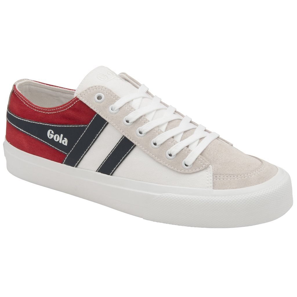 Gola Classics Quota II RWB Plimsoll Sneakers Blancas Rojas Azul Marino Colombia | 234KZMIOJ