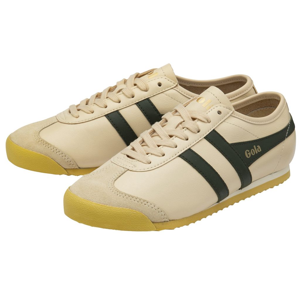 Gola Classics Race Leather Sneakers Kaki Oscuro Colombia | 504SURAPW