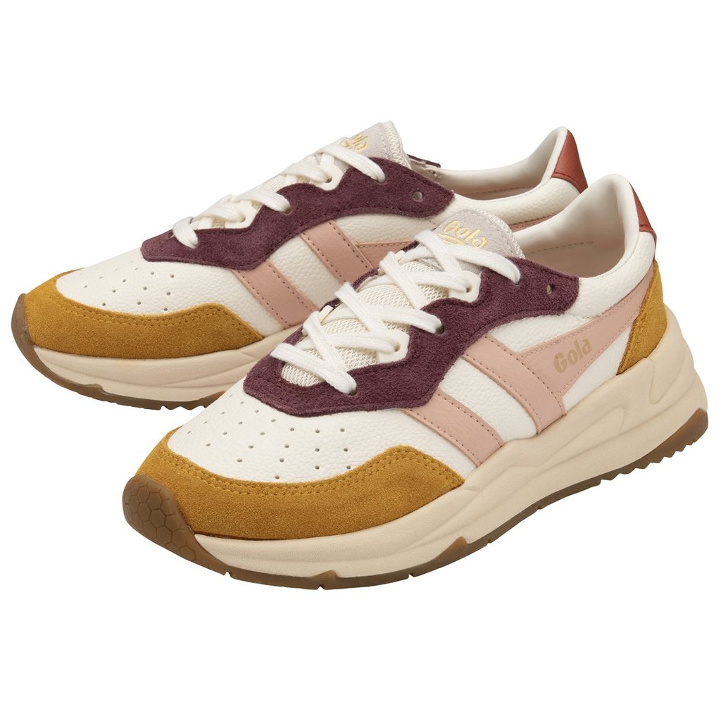 Gola Classics Saturn Quadrant Sneakers Blancas Rosas Naranjas Colombia | 798AMKVTG