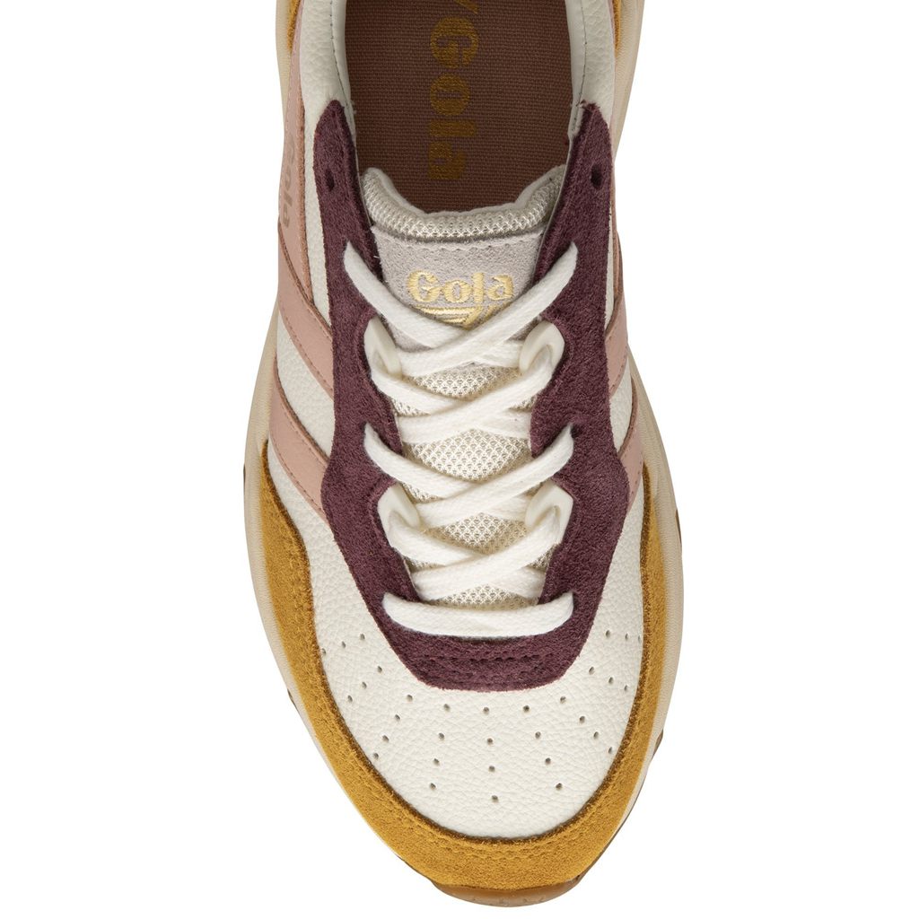 Gola Classics Saturn Quadrant Sneakers Blancas Rosas Naranjas Colombia | 798AMKVTG