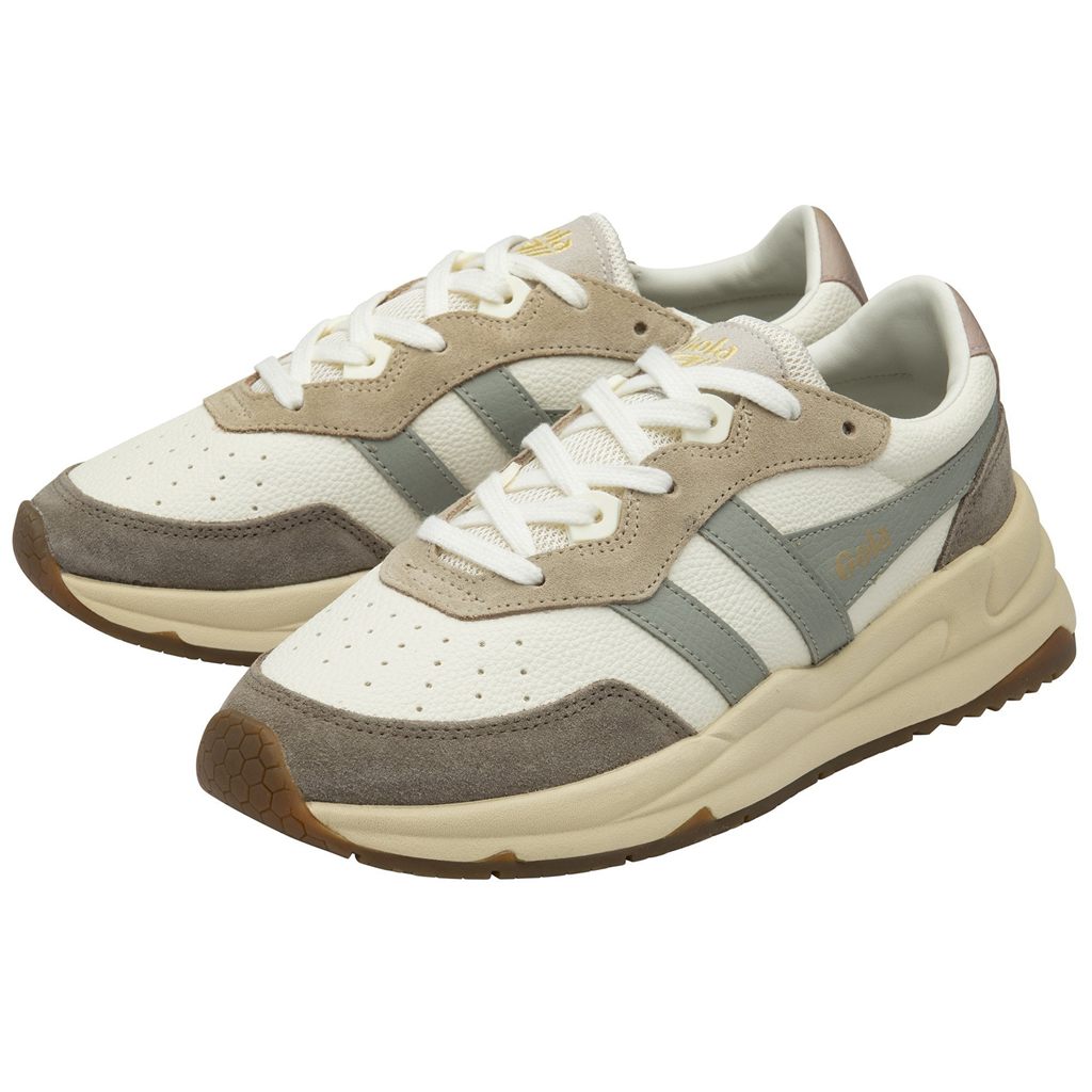 Gola Classics Saturn Quadrant Sneakers Blancas Gris Claro Colombia | 190JLNEOM