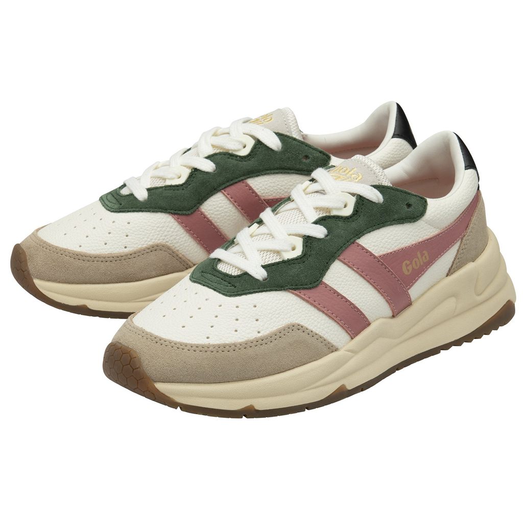 Gola Classics Saturn Quadrant Sneakers Blancas Coral Rosas Colombia | 634DGZQBO