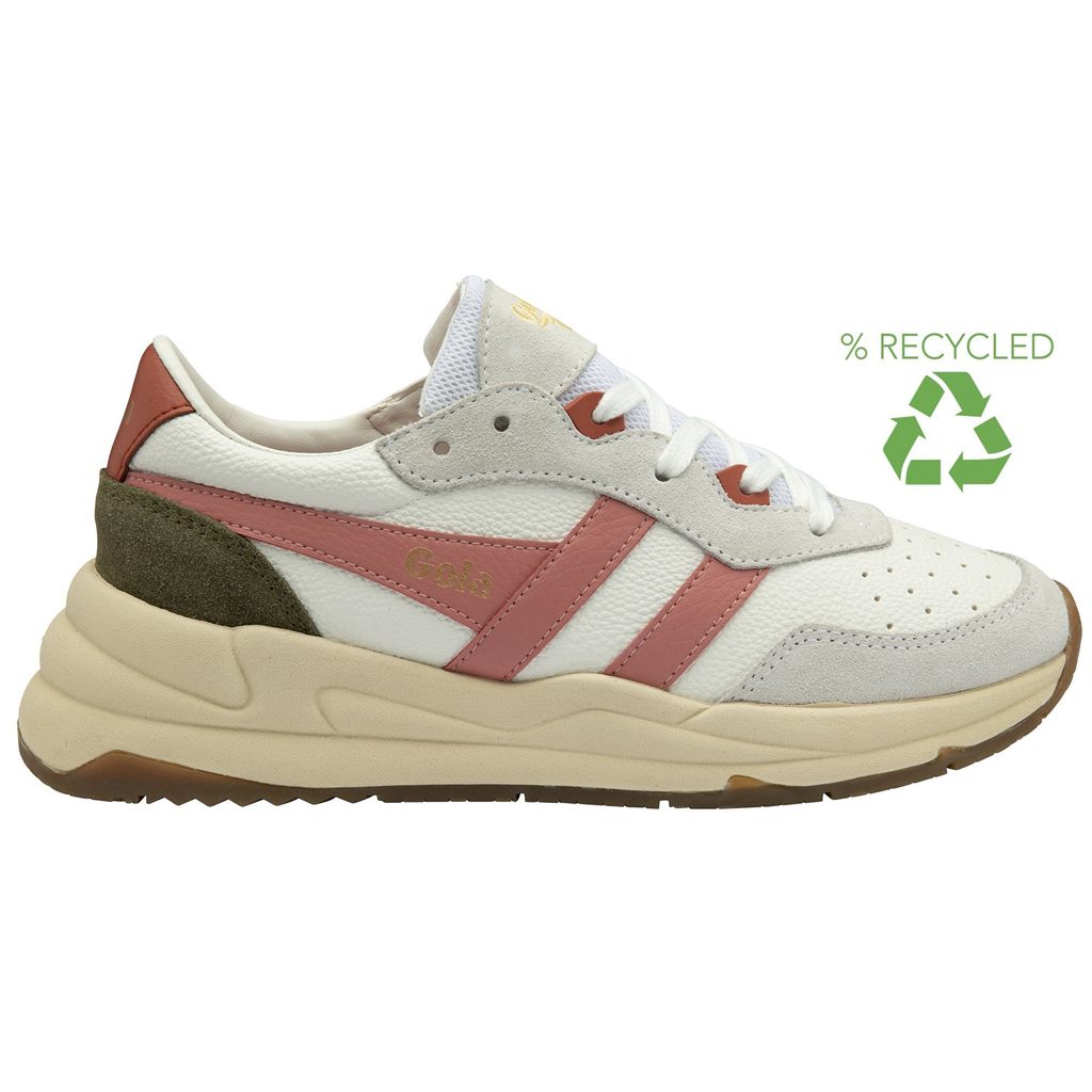 Gola Classics Saturn Sneakers Blancas Coral Rosas Kaki Colombia | 176PHQDNX
