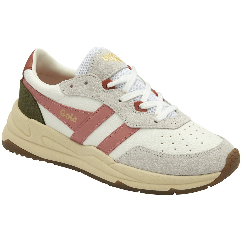 Gola Classics Saturn Sneakers Blancas Coral Rosas Kaki Colombia | 176PHQDNX