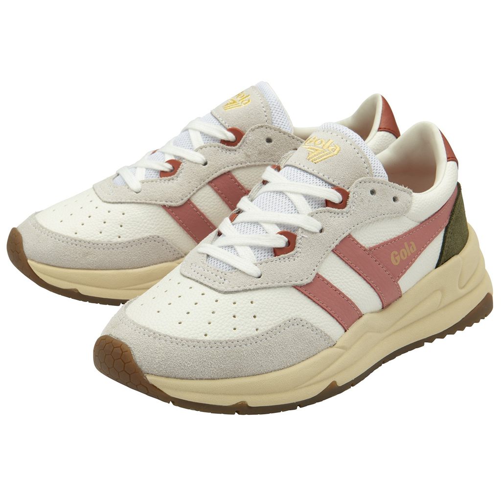 Gola Classics Saturn Sneakers Blancas Coral Rosas Kaki Colombia | 176PHQDNX