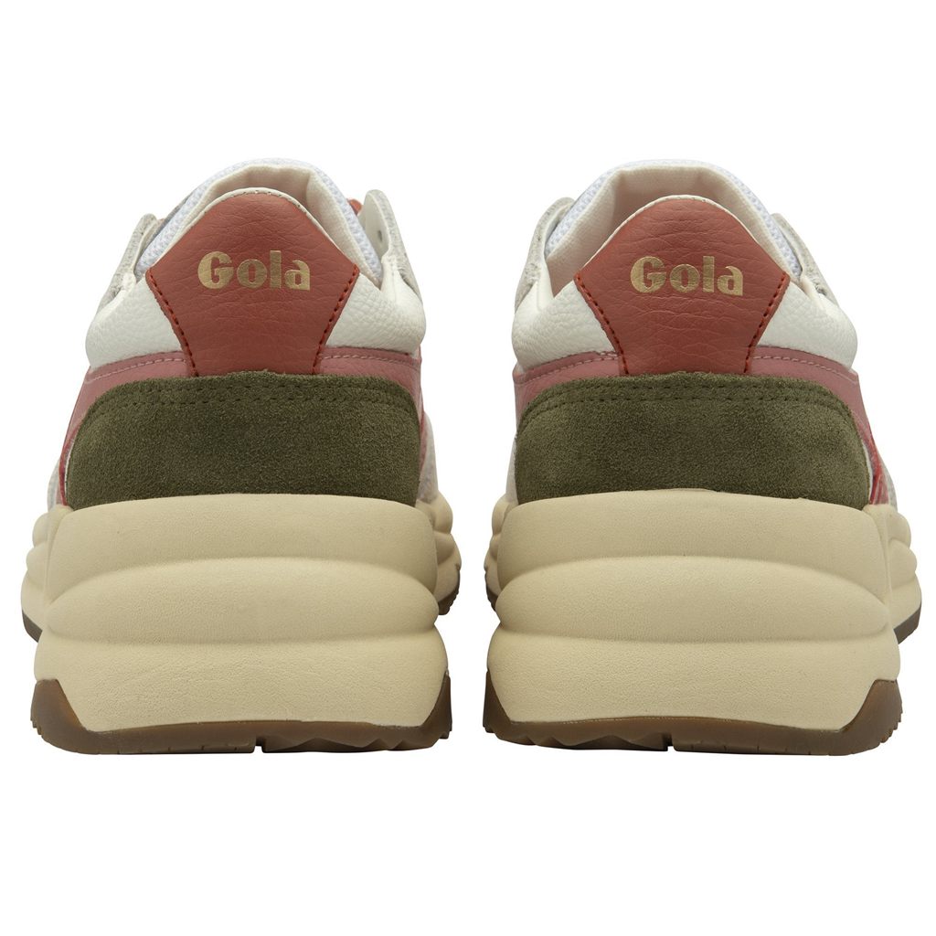 Gola Classics Saturn Sneakers Blancas Coral Rosas Kaki Colombia | 176PHQDNX